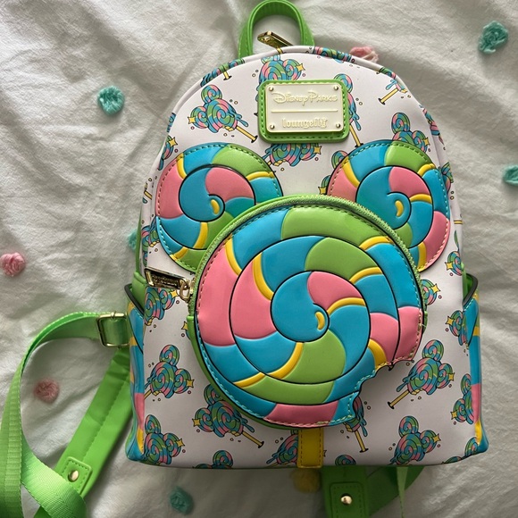 Loungefly Handbags - Loungefly Disney Parks Mickey Mouse Ears Lollipop mini backpack